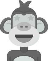 Famous Grey scale Icon vector