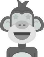 Famous Grey scale Icon vector