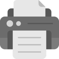 Print Grey scale Icon vector