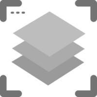 Layers Grey scale Icon vector