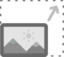 Resize Grey scale Icon vector