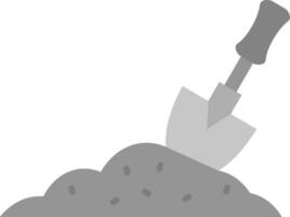 Trowel Grey scale Icon vector