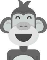 Relieved Grey scale Icon vector