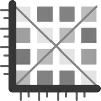 Matrix Grey scale Icon vector
