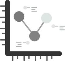 Chart Grey scale Icon vector