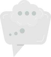 Thinking Grey scale Icon vector