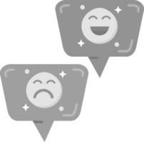 Emojis Grey scale Icon vector