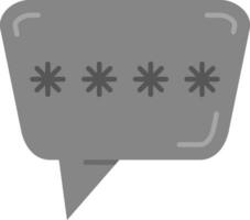 Chat box Grey scale Icon vector