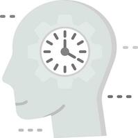 Time management Grey scale Icon vector