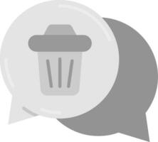 Delete Grey scale Icon vector