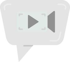 Video chat Grey scale Icon vector