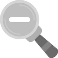 Zoom out Grey scale Icon vector