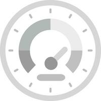 Speedometer Grey scale Icon vector