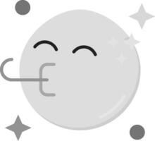 felicidades gris escala icono vector