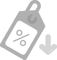 Price tag Grey scale Icon vector