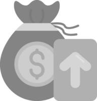 Profits Grey scale Icon vector