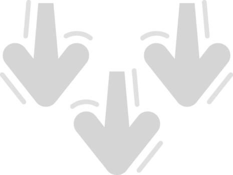 Decrease Grey scale Icon vector