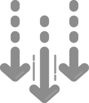 Decrease Grey scale Icon vector