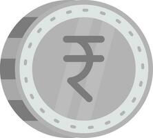 rupia gris escala icono vector