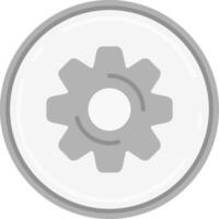 Settings Grey scale Icon vector