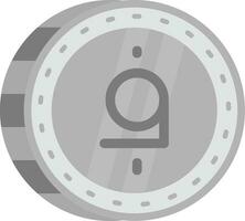 Afghani Grey scale Icon vector