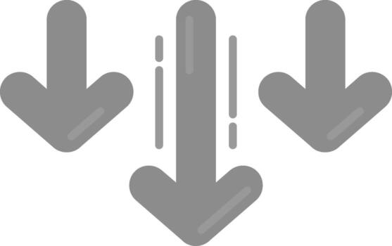 Decrease Grey scale Icon vector