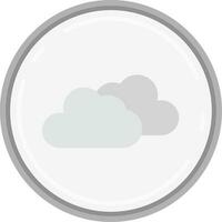 Cloud Grey scale Icon vector