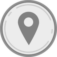 Location Grey scale Icon vector