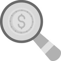 Magnifier Grey scale Icon vector