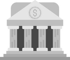 Bank Grey scale Icon vector