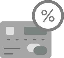 Percentage Grey scale Icon vector