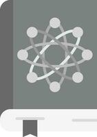 Physics book Grey scale Icon vector