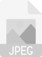 Jpg Grey scale Icon vector