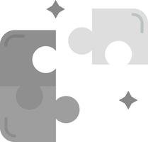 Puzzle Grey scale Icon vector