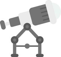 Telescope Grey scale Icon vector