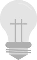 Bulb Grey scale Icon vector