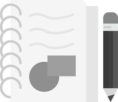 Draw Grey scale Icon vector