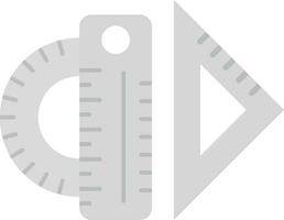 regla gris escala icono vector