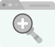 Zoom in Grey scale Icon vector