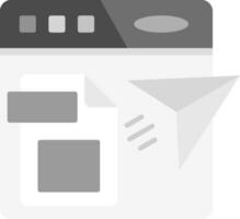 publicación gris escala icono vector