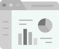 Analytics Grey scale Icon vector