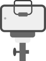 Selfie Grey scale Icon vector