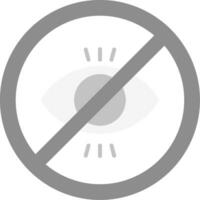 No illegitimate Grey scale Icon vector