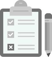 Task Grey scale Icon vector