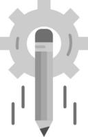 Design process Grey scale Icon vector