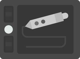 Graphic tablet Grey scale Icon vector