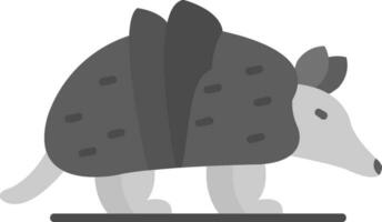 Armadillo Grey scale Icon vector