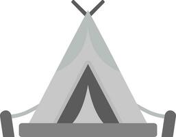 Tent Grey scale Icon vector