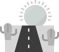 la carretera gris escala icono vector