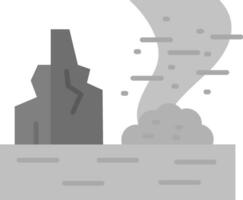 Sandstorm Grey scale Icon vector